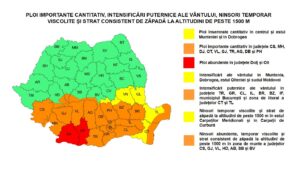 Ședinţă extraordinară a Comitetului ministerial pentru situaţii de urgenţă al MMAP, ca urmare a avertizărilor emise de ANM și INHGA