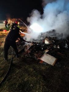 Incendiu la o rulota în Ocna Sibiului