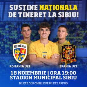 Susținem tricolorii U21. La Sibiu!