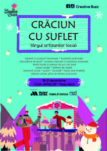 Creative Buzz – ediția 40: patru zile cu iz de sărbătoare, creație locală și solidaritate, la Casa Artelor din Piața Mică