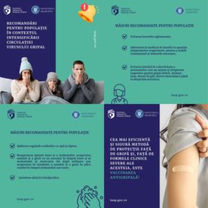 INSP – Măsuri recomandate pentru prevenirea gripei