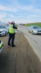Șofer identificat de către polițiștii rutieri