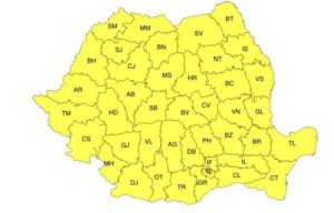 ANM – INFORMARE METEOROLOGICĂ DE VREME DEOSEBIT DE RECE