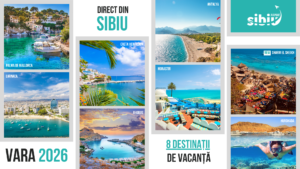 8 destinații de vacanță de la Aeroportul Internațional Sibiu. Noutatea sezonului de vară 2026: Sharm el Sheikh