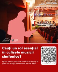 Filarmonica angajează secretar muzical