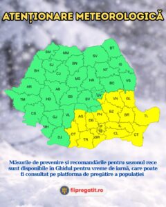 ATENȚIONARE METEOROLOGICĂ