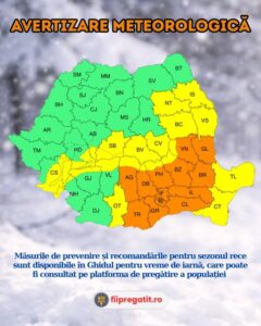 DSU – AVERTIZARE METEOROLOGICĂ