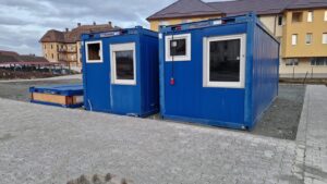 Au sosit primele construcții modulare în care, temporar, va fi relocată activitatea medicală a unor secții de la Spitalul Clinic de Psihiatrie “Dr. Gheorghe Preda” Sibiu