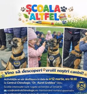 Înscrieri pentru Școala Altfel, la Centru Chinologic