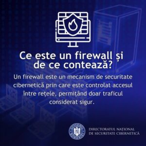 DNSC – Ce este un firewall și de ce contează?