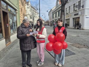 Acțiune de informare a Spitalului de Pneumoftiziologie Sibiu, de Ziua Tuberculozei, în centrul Sibiului