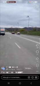 Întrecere auto neautorizată, depistată de polițiști în urma unei filmări apărute online – Video