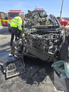 Accident grav pe A1