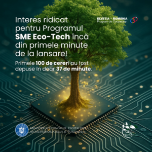 Interes ridicat pentru Programul SME Eco-Tech încă din primele minute de la lansare!