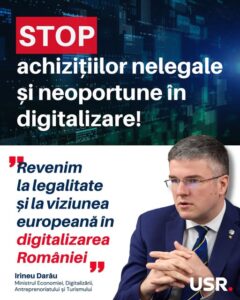 Oprim achizițiile nelegale și neoportune în digitalizare!