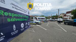 Activitate informativ-preventivă desfășurată de polițiștii Serviciului Rutier Sibiu, în cadrul Săptămânii Naționale a Siguranței Rutiere