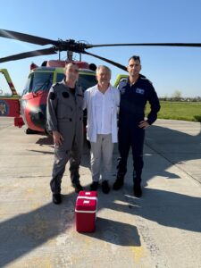 DSU – Premieră medicală și misiune aeromedicală complexă: o șansă la viață pentru cel mai mic beneficiar al unui transplant hepatic