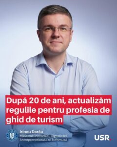 IRINEU DARĂU – După mai bine de 20 de ani, actualizăm regulile pentru profesia de ghid de turism