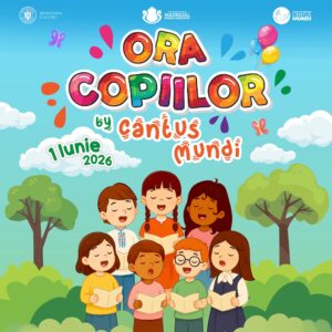 De Ziua Copilului, peste 17.000 de copii cântă la Ora Copiilor by Cantus Mundi în România și Republica Moldova