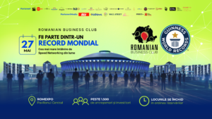 E oficial: Guiness World Records vine în România să certifice cea mai mare întâlnire de Speed Networking din lume1.500 de antreprenori se reunesc la Romexpo pentru evenimentul care poate aduce României un nou record mondial Guinness