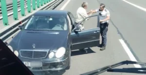 VIDEO: Șofer din Alba, prins pe contrasens pe autostrada Deva – Sebeș
