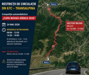 DRDP Craiova – Restricții de circulație pe DN 67C – Transalpina