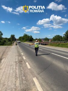 ACȚIUNE A POLIȚIȘTILOR RUTIERI SIBIENI PE DN 7