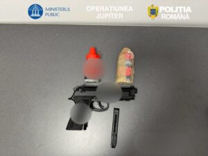 Armă de tir sportiv descoperită în Miercurea Sibiului