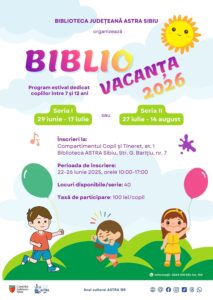 Bibliovacanța 2026: Cea mai distractivă destinație a verii este la Biblioteca ASTRA!