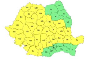 ATENȚIONARE METEOROLOGICĂ COD GALBEN
