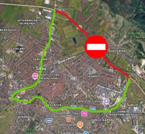 ATENȚIE – încă o restricție de circulație pe autostrada A1, în zona municipiului Sibiu