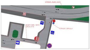 Modificare în circulație la intersecția șoselei Alba Iulia cu str. Grâului