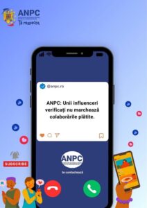 ANPC: Nereguli în marcarea conținutului comercial la unii influenceri