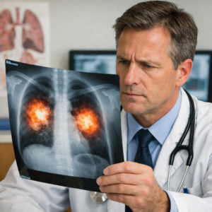Cancerul bronhopulmonar poate fi depistat la timp. Informarea și prezentarea precoce la medic salvează vieți