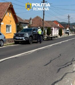 Acțiune pentru creșterea siguranței rutiere, desfășurată de polițiștii rutieri sibieni
