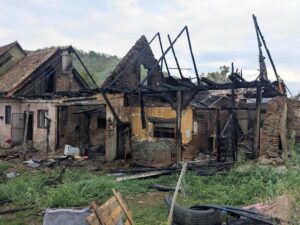 Video – Incendiu la Richiș