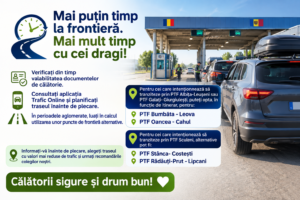 Mai puțin timp la frontieră. Mai mult timp cu cei dragi!