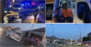 FOTO – În ce stare este vâlceanul rănit în accidentul de aseară cu un echipaj de poliție, la Sibiu