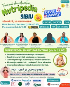 NUTRIPEDIA Smart Parenting ajunge la Sibiu: părinții află direct de la specialiști cum se construiesc obiceiurile sănătoase ale copiilor