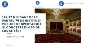 142,77 milioane de lei pentru 75 de instituții publice de spectacole și concerte din 50 de localități