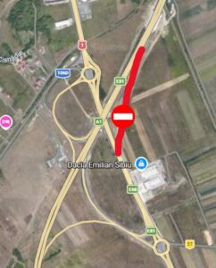 DRDP Brașov – S-a închis o bretea de intrare pe A1, în zona Sibiu!