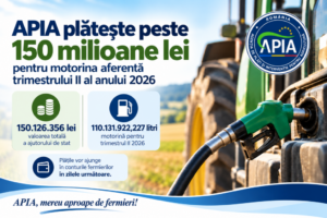 APIA plătește peste 150 milioane lei pentru motorina aferentă trimestrului II al anului 2026