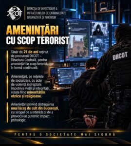 AMENINȚĂRI CU SCOP TERORIST